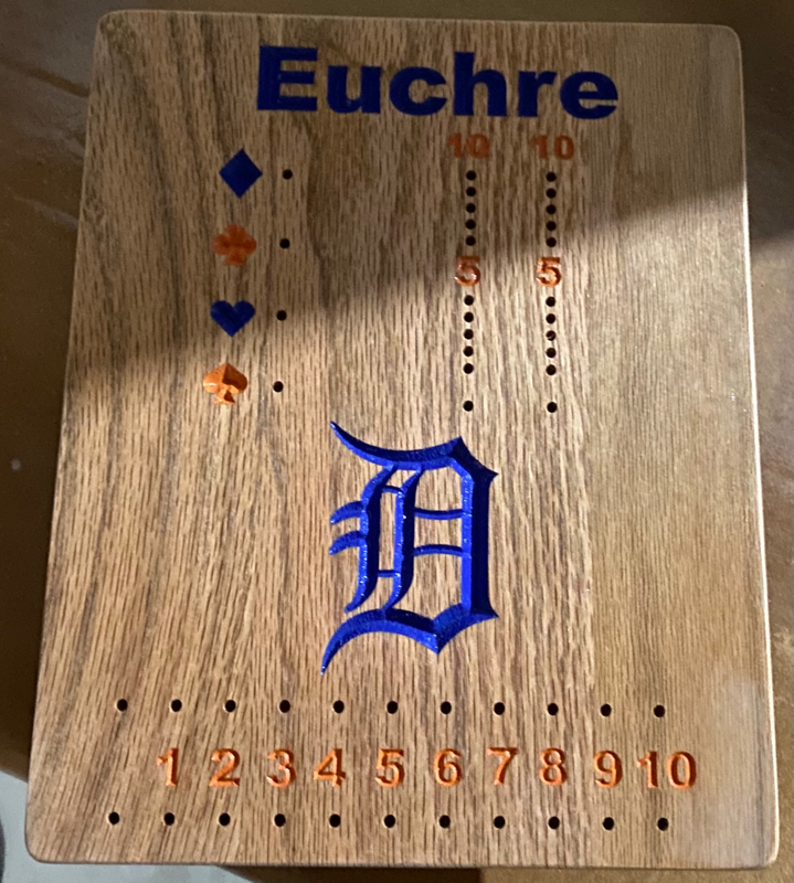 Detroit Loins Euchre Board